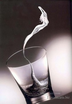  agua lienzo - Mujer está hecha de hada del agua original.